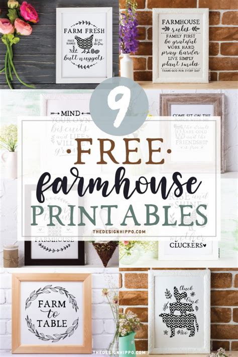 Home Free Farmhouse Printables